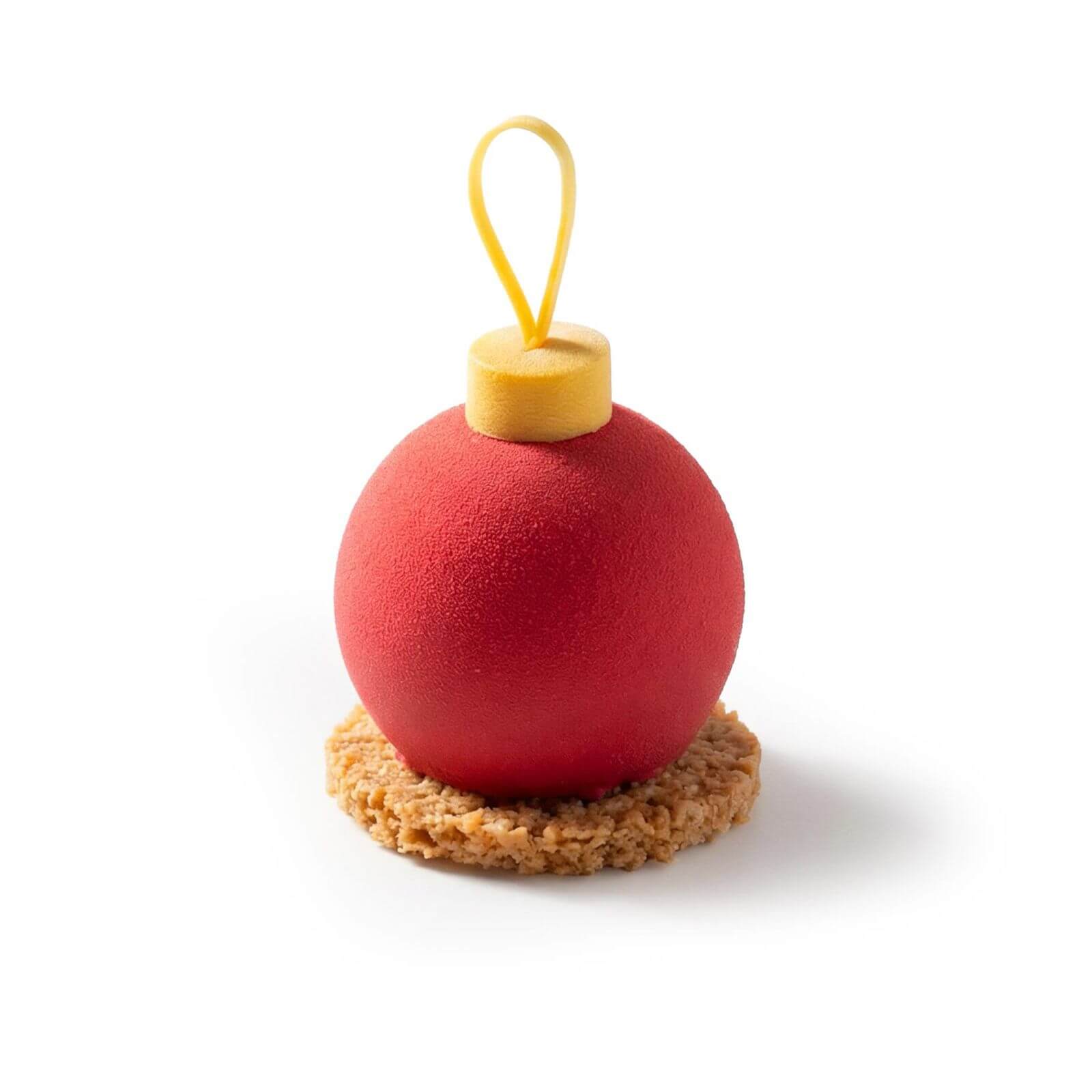 Kerstbal gebakje Kerstbal gebakje